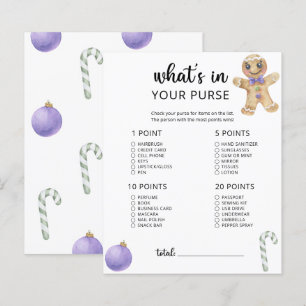 Little cookie whats in your purse baby shower game
