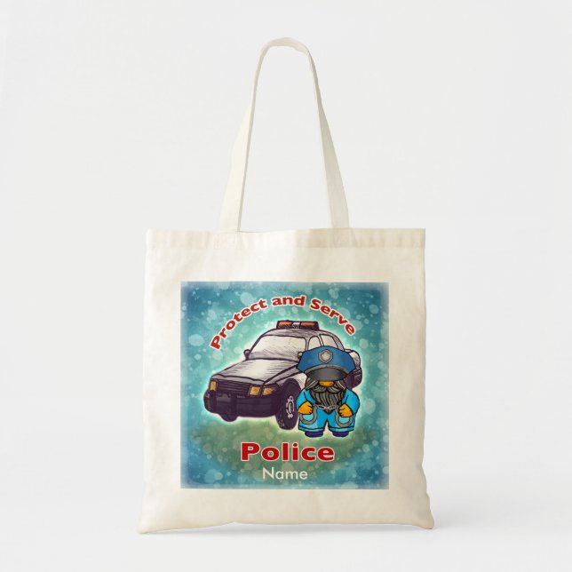 Little cop Police tote bag  (Front)