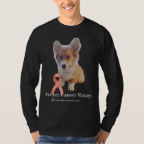 Little Corgi Endometrial Cancer Victory T-Shirt