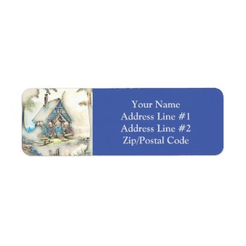 Little Cottage In The Woods - Enchanting Escape Label by CottageCountryDecor at Zazzle