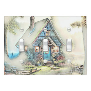 Little Cottage In The Woods - Enchanting Escape Light Switch Cover