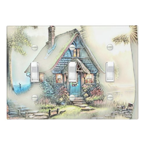 Little Cottage In The Woods _ Enchanting Escape Light Switch Cover