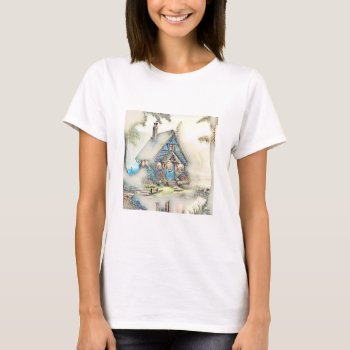 Little Cottage In The Woods - Enchanting Escape T-shirt by CottageCountryDecor at Zazzle