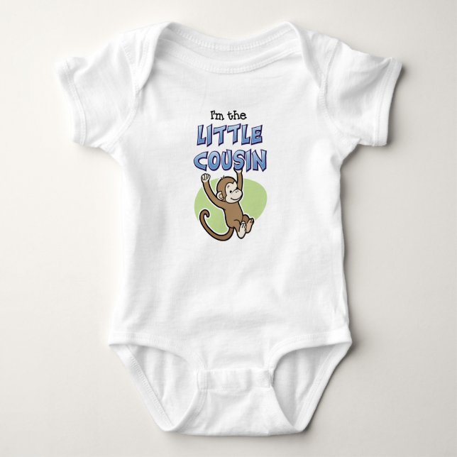 Little Cousin Monkey Baby Bodysuit (Front)