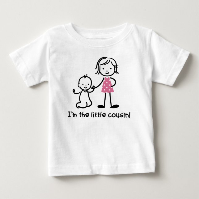 Little Cousin Stick Figure t-shirts (Front)