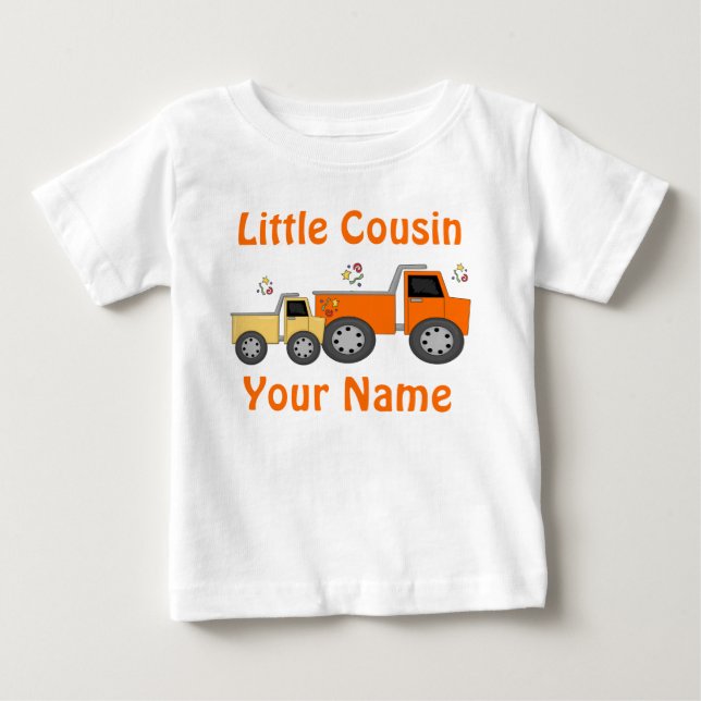 Little Cousin Truck Personalized T-shirt (Front)