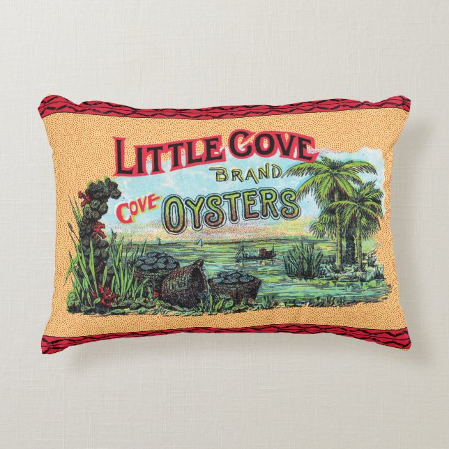 Little Cove Oysters Accent Pillow (Front)