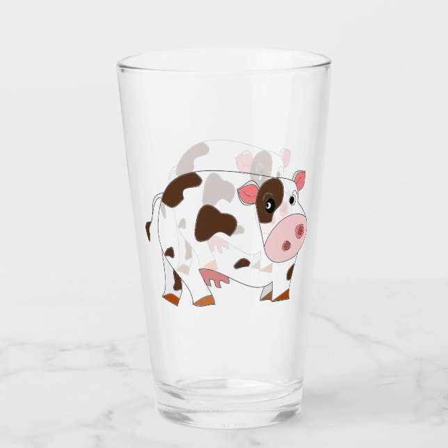 Little Cow Glass Gift (Front)