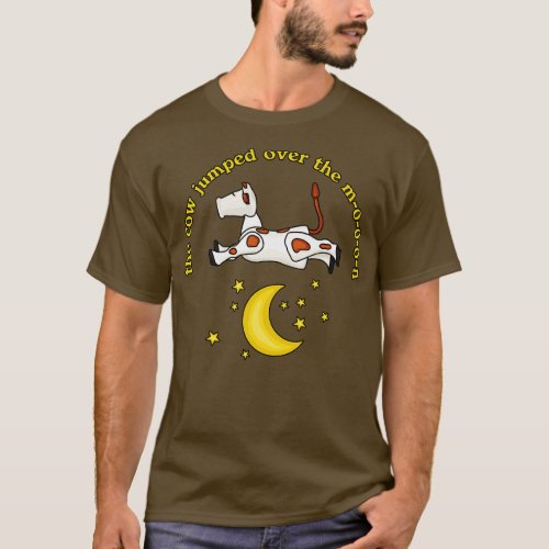 Little Cow Jumping Over The Moon T_Shirt