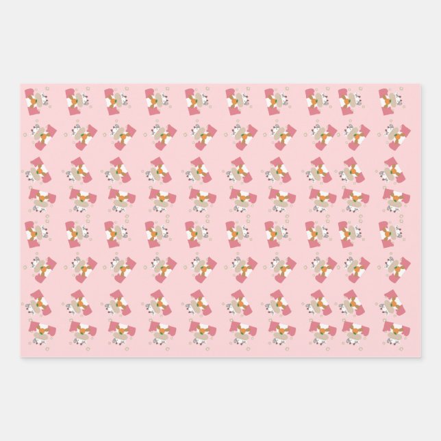 little cow wrapping paper sheets (Front)