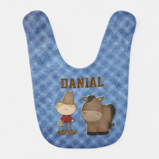 Little Cowboy Baby Bib