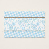 Little Cowboy Baby Shower Book Request Card (Back)