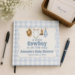 Little Cowboy Baby Shower Guest Book