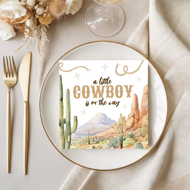 Little Cowboy Baby Shower Napkins (Creator Uploaded)