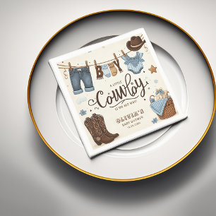 Little cowboy baby shower Napkins