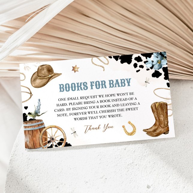 Little Cowboy Books For Baby Enclosure Card (Creator Uploaded)