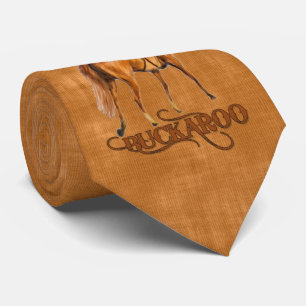 Little Cowboy Buckaroo in Western Brown Neck Tie
