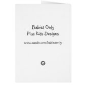 Little Cowboy Card BabyShower, New Baby, Congrats (Back)