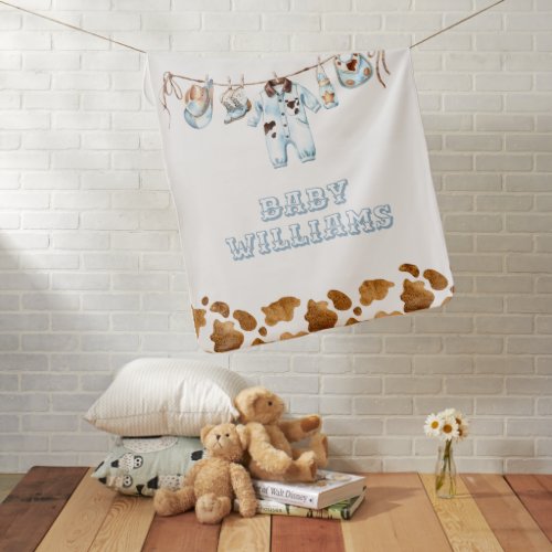 Little Cowboy Clothesline WildWest Boy Baby Shower