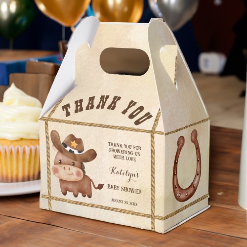 Little cowboy cute baby horse in a hat baby shower favor boxes