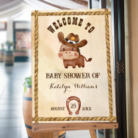 Little cowboy cute baby horse in a hat baby shower