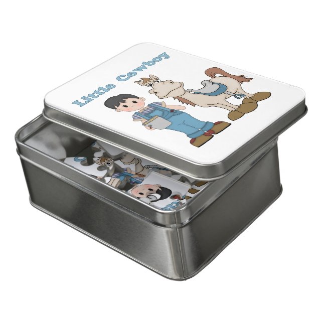 Little Cowboy Jigsaw Puzzle (Lid Open)