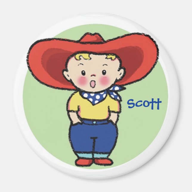 Little Cowboy - Speaking Magnet (Front)