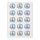 Little Cowboy Themed Baby Shower Edible Frosting Rounds (Sheet)