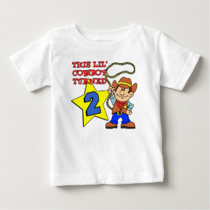 Little Cowboy Turned Two Baby T-Shirt