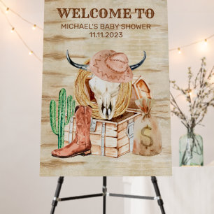 Little Cowboy Welcome Western Foam Board