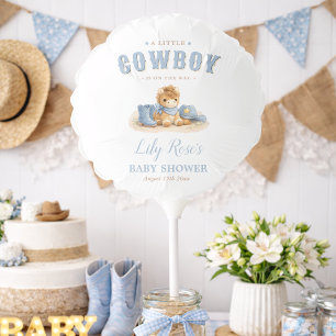 Little Cowboy Western Baby Shower Party Decor Balloon