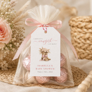 Little Cowgirl Baby Girl Shower Elegant Gift Tags
