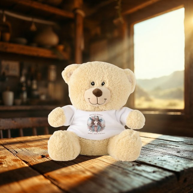 Little Cowgirl Baby Shower Teddy Bear (Little Cowgirl Baby Shower Teddy Bear)