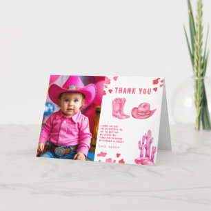 Little Cowgirl Birthday Party Thank you