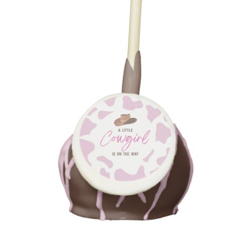 Little Cowgirl Cow Girl Rodeo Western Baby Shower Cake Pops