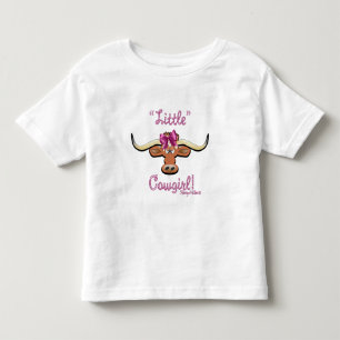 Little Cowgirl, Longhorn Cow T-Shirt