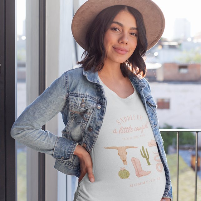 Little Cowgirl Mommy To Be T-Shirt (Creator Uploaded)