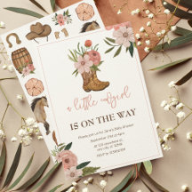 Little Cowgirl on the Way Baby Shower