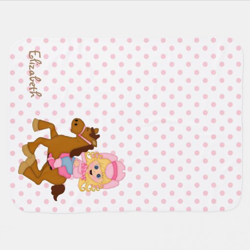Little Cowgirl Personalized Receiving Blanket Zazzle
