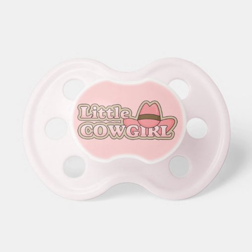 Little Cowgirl Pink Western Hat Pacifier