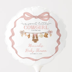 Little Cowgirl Western Baby Shower Balloon