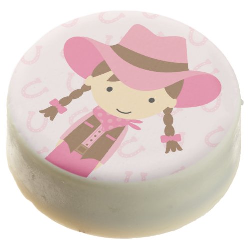 Little Cowgirl Western Birthday Party Chocolate Covered Oreo