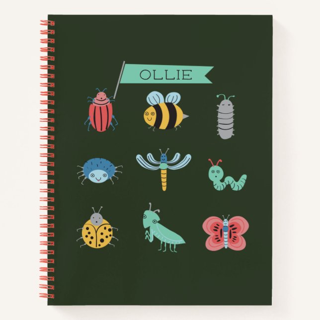 Little Crawlers - Personalized Notebook (Front)