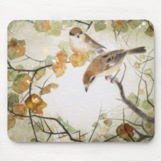 Little Creature-Bull-headed Shrikes Mouse Pad