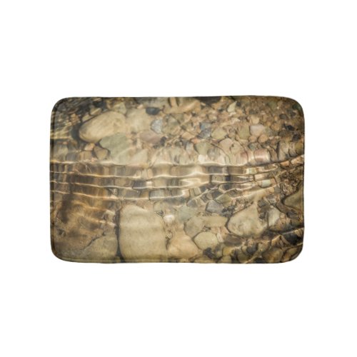 Little Creek Stones Pebbles Nature Bath Mat