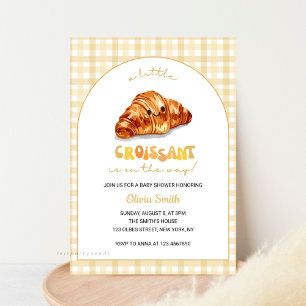 Little Croissant on the Way Baby Shower Invitation