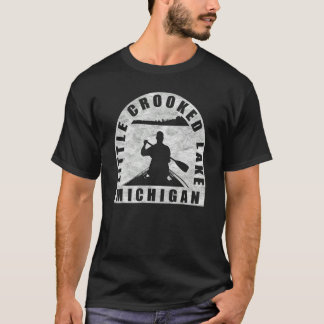 Little Crooked Lake Canoeing Michigan T-Shirt