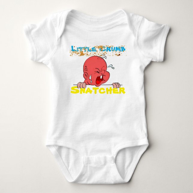 Little Crumb Snatcher Baby T-Shirt Baby Bodysuit (Front)