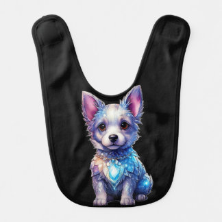Little Crystal Dog Baby Bib