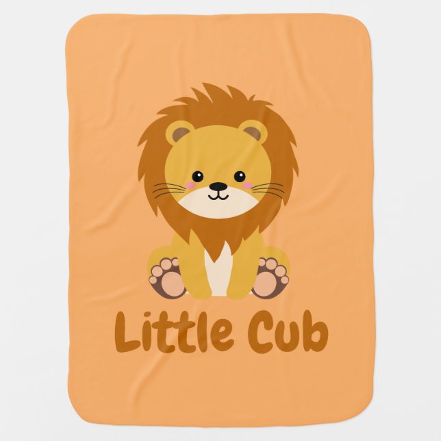 Little Cub Baby Blanket  (Front)